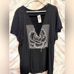 Torrid shredded tee